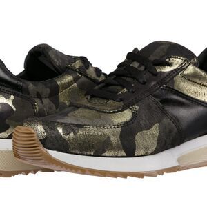 Cofi Camouflage Gold Sneakers NWOT